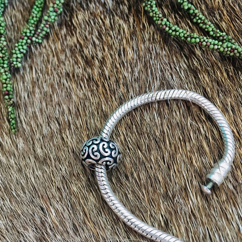 PANDORA Jewelry Silver Spacer Bead Charm